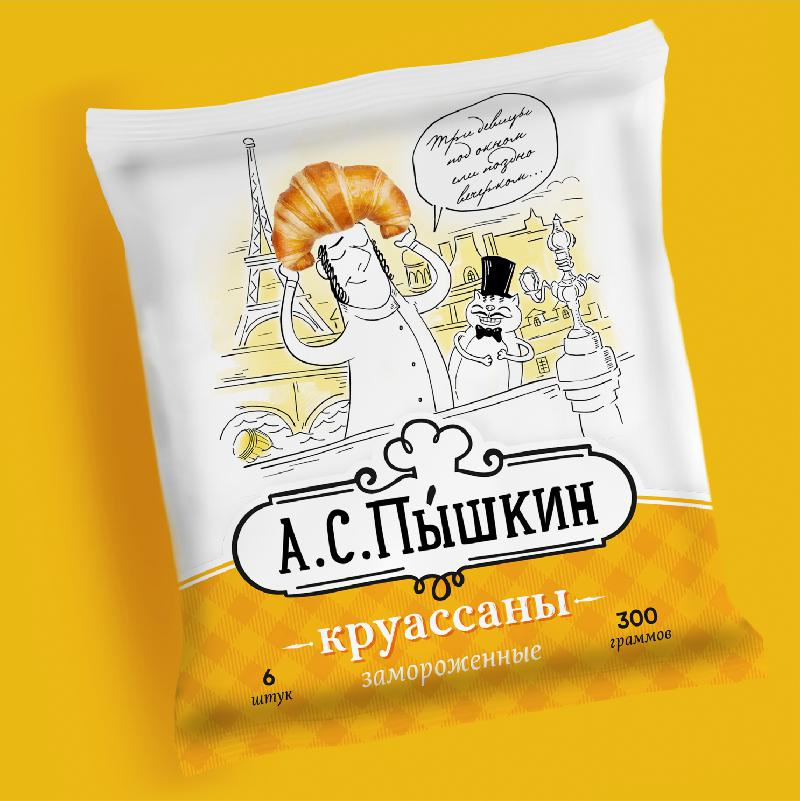 А.С.Пышкин面包糕點包裝設計，講述了“烘培大師與貓詩人”的故事