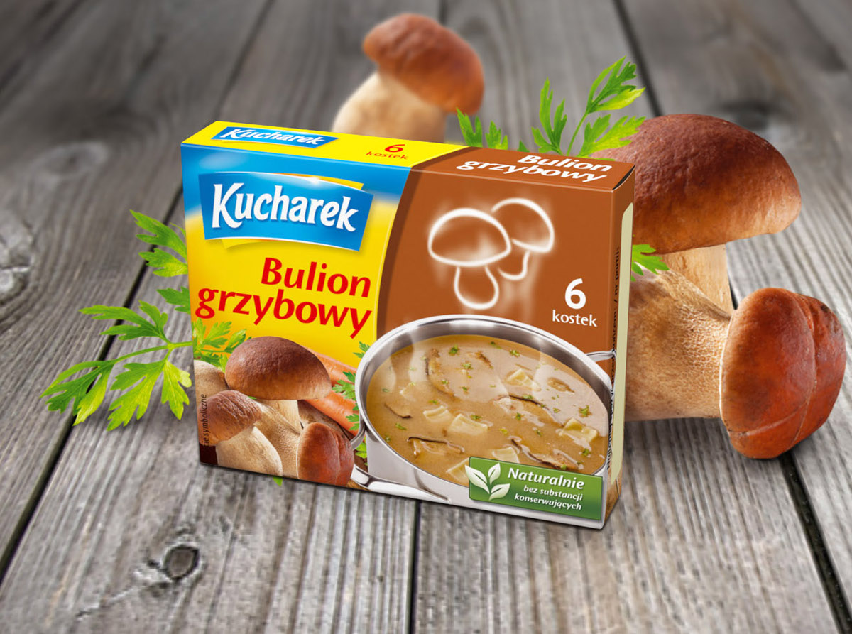 Kucharek食品調(diào)味料包裝設(shè)計(jì)——鍋上盤旋的熱氣味道符號(hào)