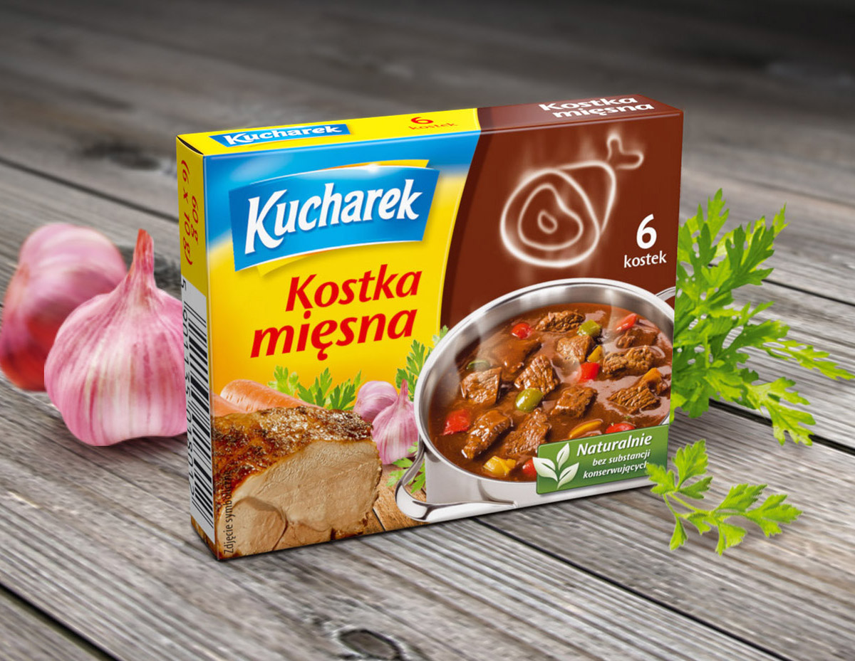 Kucharek食品調(diào)味料包裝設(shè)計(jì)——鍋上盤旋的熱氣味道符號(hào)