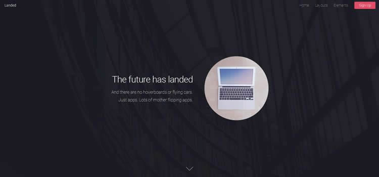 登陸全屏延遲加載圖像視差效果html5模板網站響應