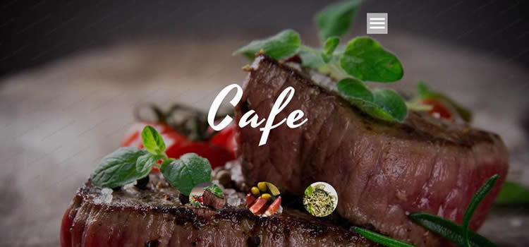 Cafe Restaurant html5漢堡菜單全屏滑塊漢堡菜單全屏滑塊模板網站響應