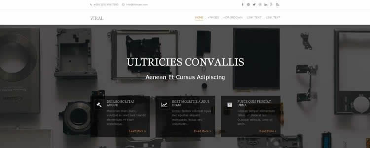 病毒清潔最小的maega菜單懸停效果html5模板網站響應
