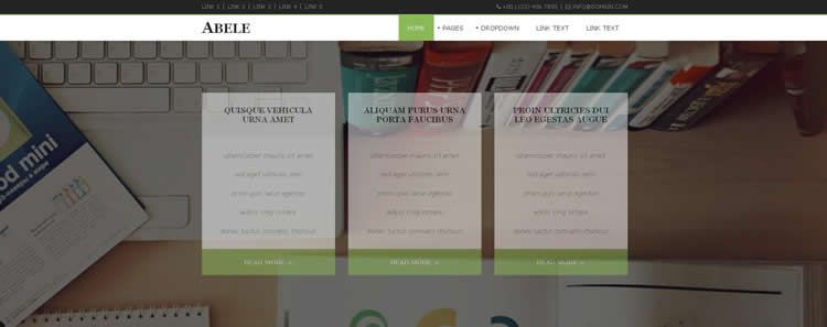 abele全屏滑塊超級菜單圖像懸停視差效果動畫背景html5模板網站響應