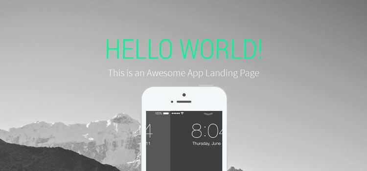 landy登陸頁面靈活的單頁html css響應模板網頁設計免費