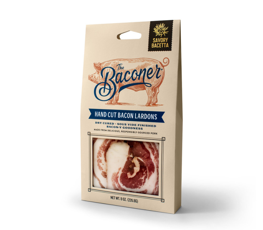 Baconer真空熏肉培根手工品牌形象設計與包裝設計，源源的手工味