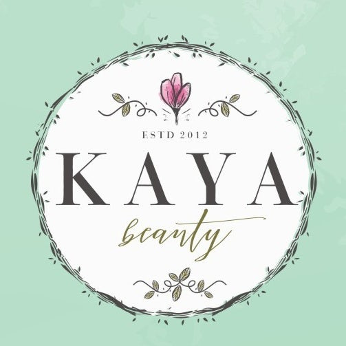 經典的女性化和漂亮的粉紅色標志設計-Kaya Beauty 花式徽標標志設計