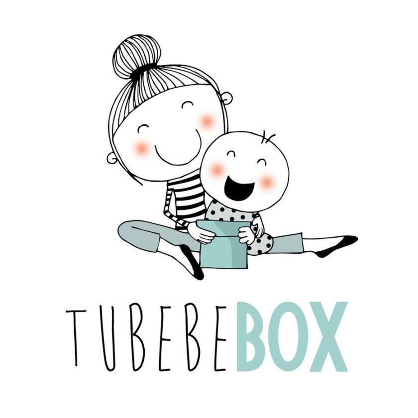 媽媽們喜歡的女性標志設計風格-ubebeBox標志設計“媽媽與寶寶”