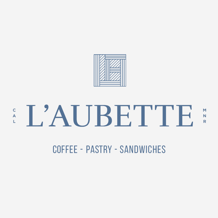 中性現代風格標志設計-Laubette標志設計