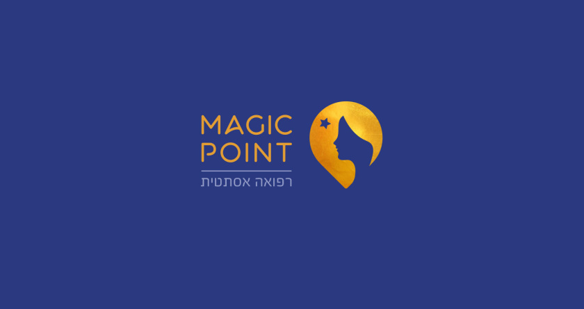 Magic Point 醫學美容整形醫院品牌logo設計概念-女人遇到奇跡的地方