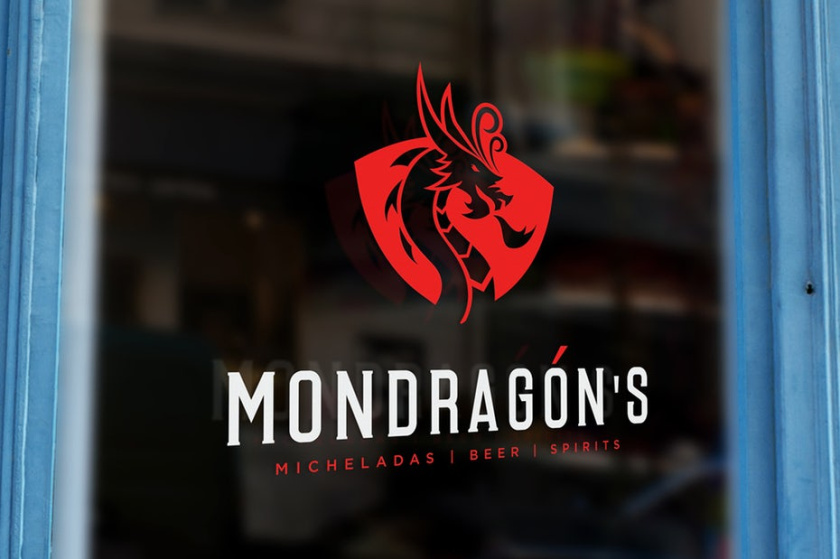 紅色logo- Mondragons標志logo設計