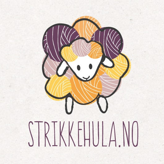 橙色logo- Strikkehula徽標logo設計