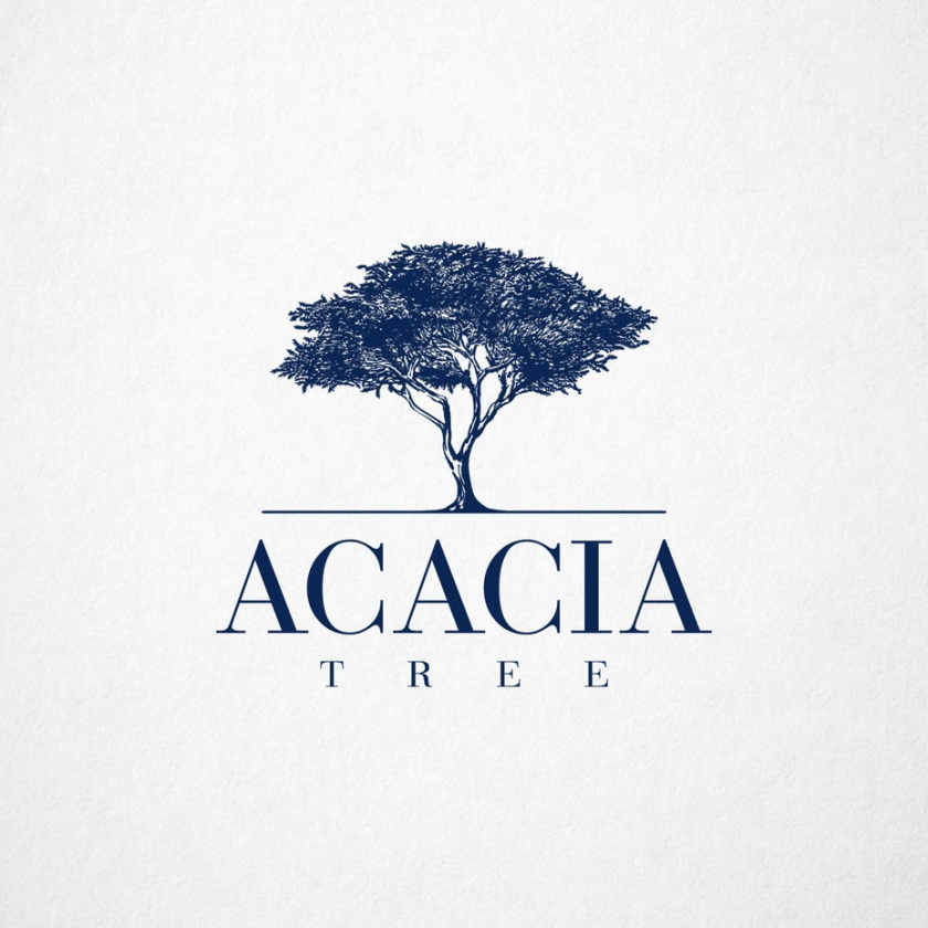 藍色logo設計- 相思樹徽標logo設計