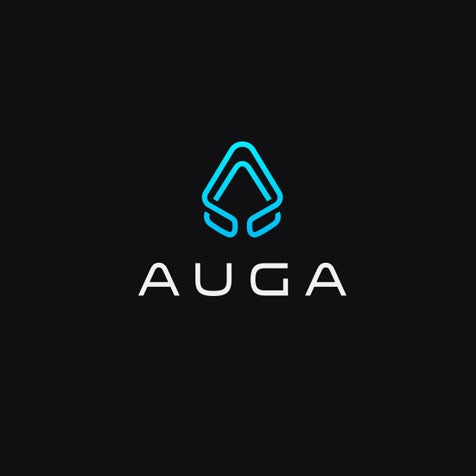 藍色logo設計- Auga徽標logo設計