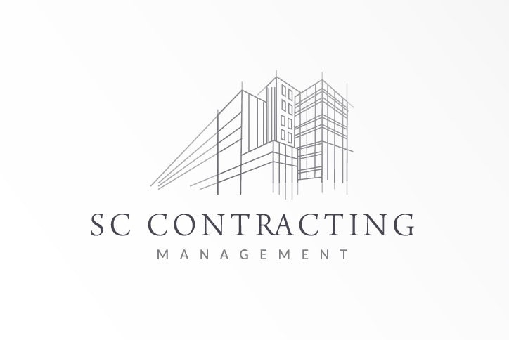 灰色logo設計- SC合同管理公司logo設計