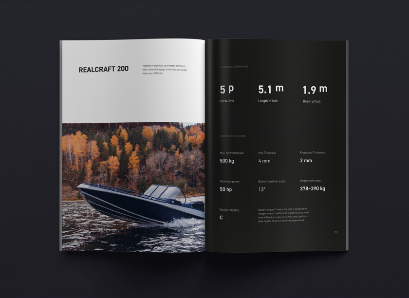Realcraft 摩托艇宣傳畫冊設計產品型錄設計