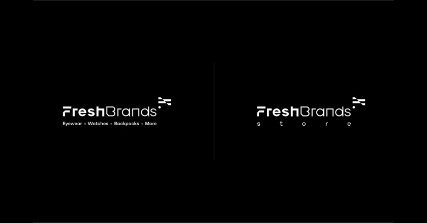 FreshBrands 時尚休閑服飾品牌vi形象設計logo設計，動感的變形F字母+旗幟符號