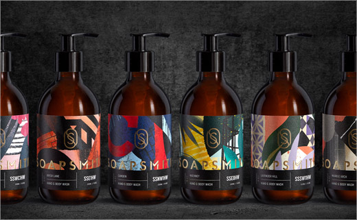 Soapsmith手工肥皂和身體清潔護理產品品牌logo與包裝設計,充滿豪華都市氣息 Soapsmith手工肥皂和身體清潔護理產品品牌logo與包裝設計,充滿豪華都市氣息