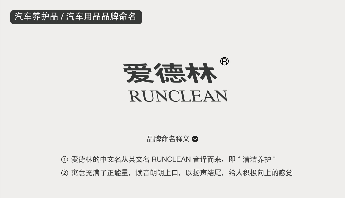汽車養護品汽車用品品牌愛德林商標命名