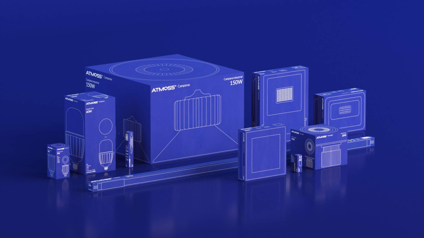 Atmoss照明燈具系列產品包裝設計