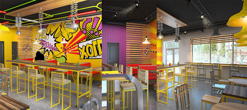 Hoggy三明治吧餐飲品牌設計-餐廳空間設計