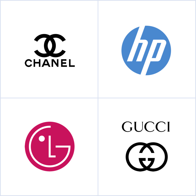 香奈兒，惠普，LG和Gucci的會標logo設計