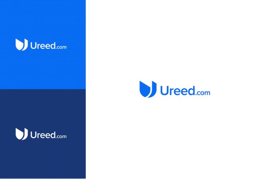 ureed 在線服務市場平臺網(wǎng)站品牌logo設計vi設計，互聯(lián)網(wǎng)科技風格