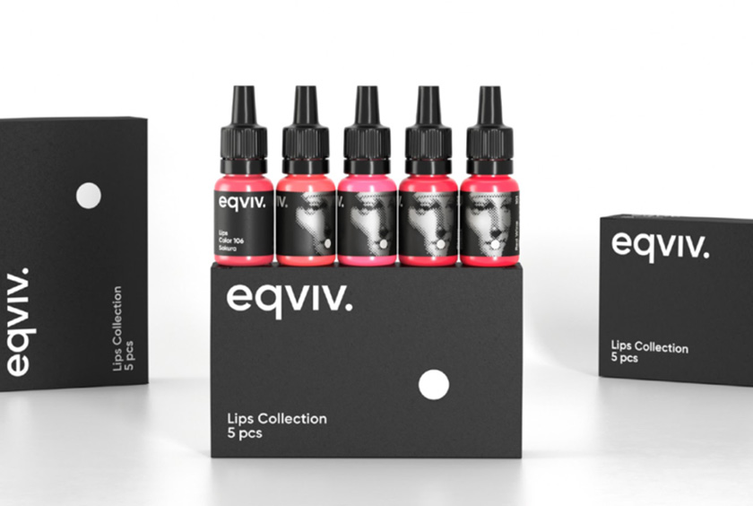 Eqviv 永久性化妝用顏料化妝品品牌命名logo設計包裝設計“歷史美女藝術照片”篇