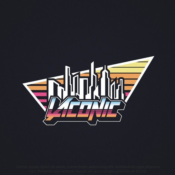 80年代復古logo設計