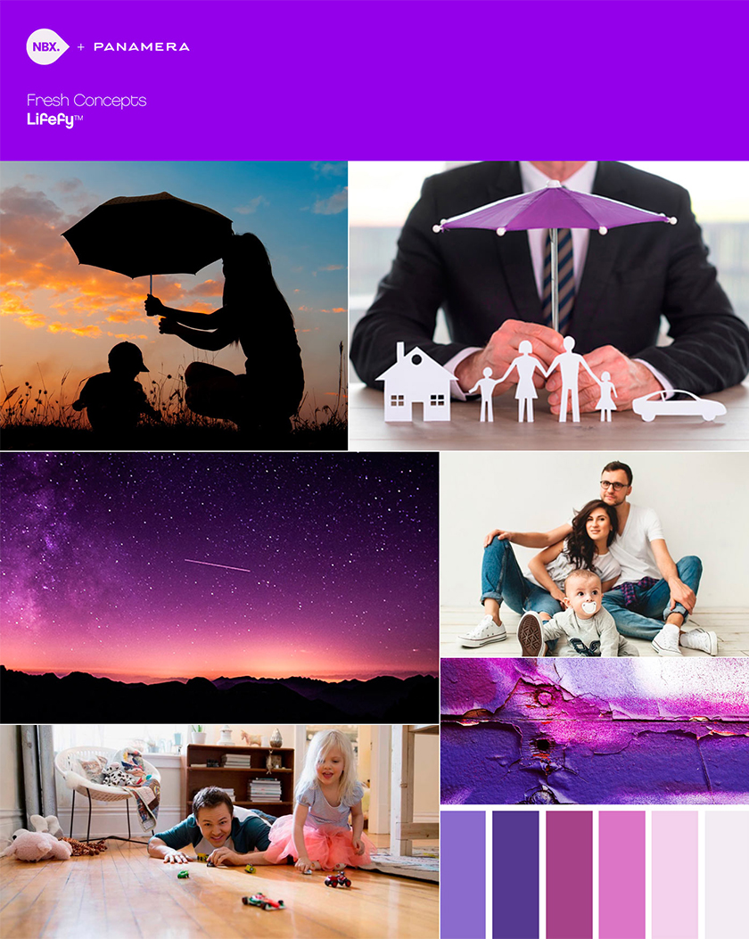 lifefy在線保險品牌logo設計，傘元素+字母L