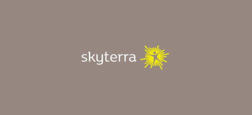 SKYTERRA健康減肥養(yǎng)生中心品牌形象重塑-logo設(shè)計(jì)，活力射線(xiàn)+人體元素