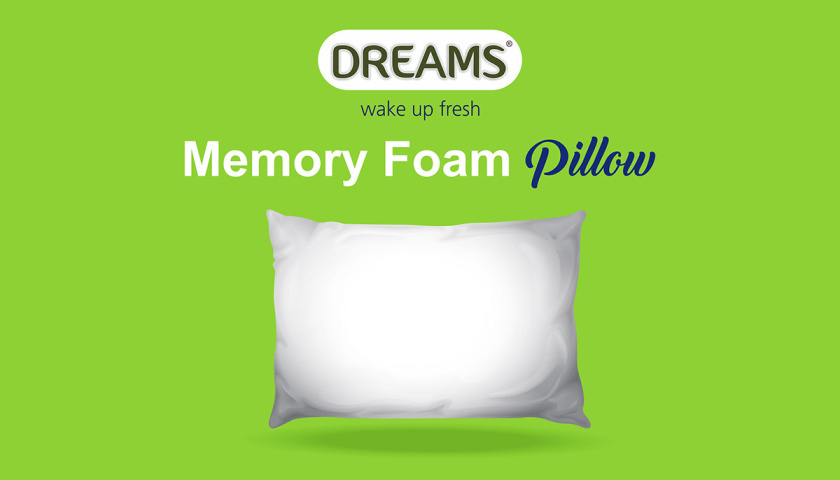 Pillow 記憶枕頭包裝設計，幾何圖案排列風格