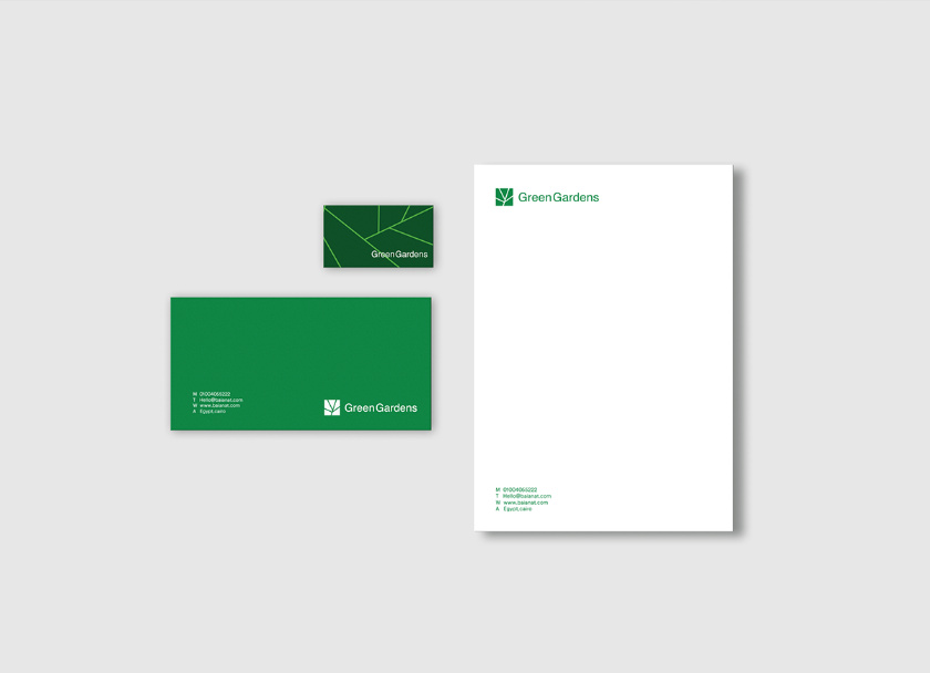 GreenGardens 綠色園林品牌形象設計-logo/vi