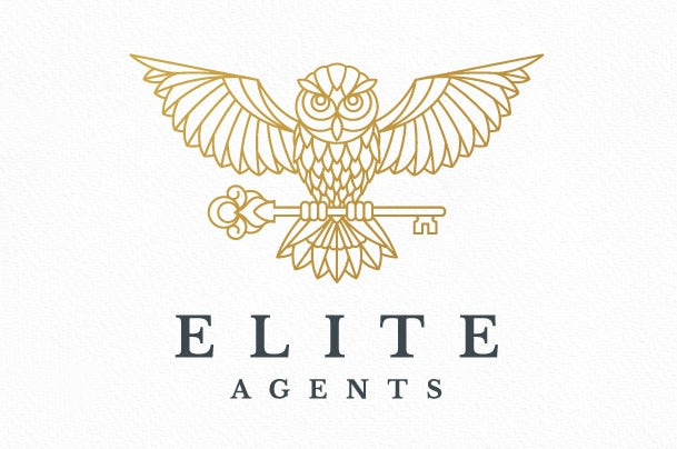 錯綜復雜的細節-Elite Agents標志設計