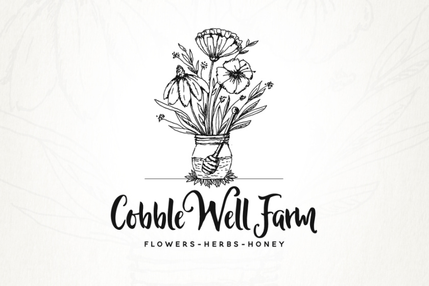 錯綜復雜的細節-Cobble Well Farm標志設計