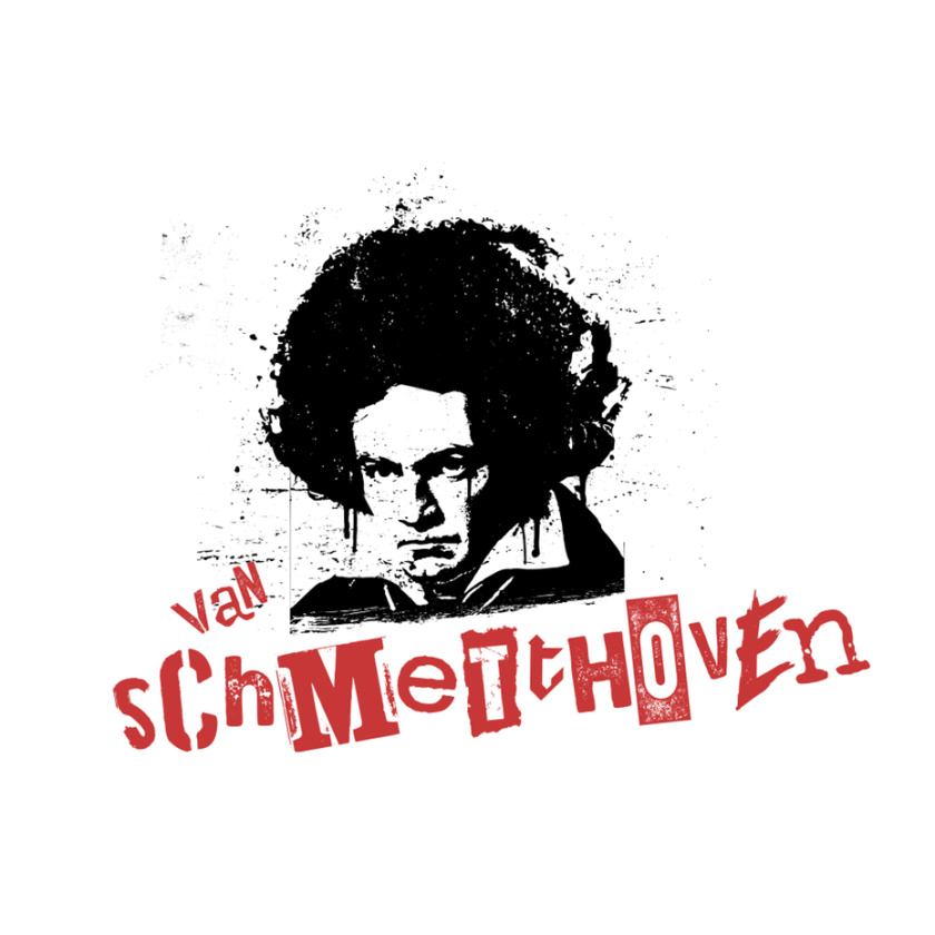 模特藝術風格的貝多芬與非洲的形象和文字“范schmetthoven”logo設計