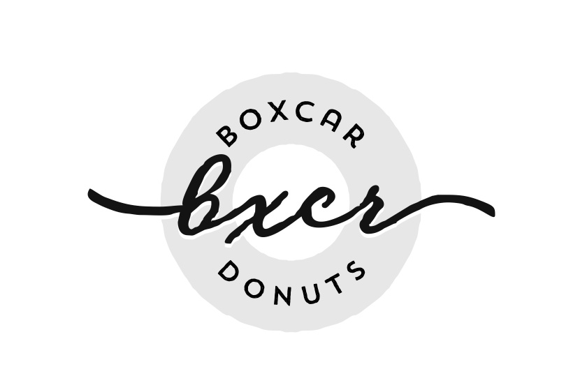 單色永恒標(biāo)志logo-Boxcar甜甜圈logo設(shè)計(jì)