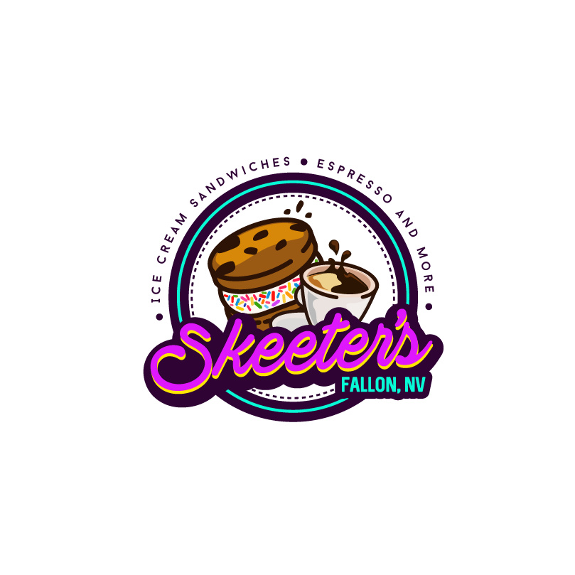 餅干和冰淇淋店logo設計