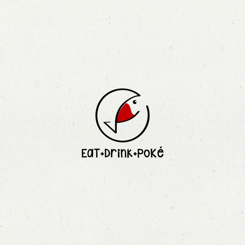 魚餐廳酒吧logo設計