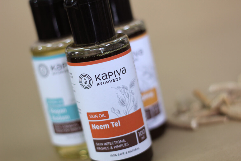 KapivaOTC非處方藥品包裝設(shè)計，嚴謹?shù)纳珘K加植物插圖