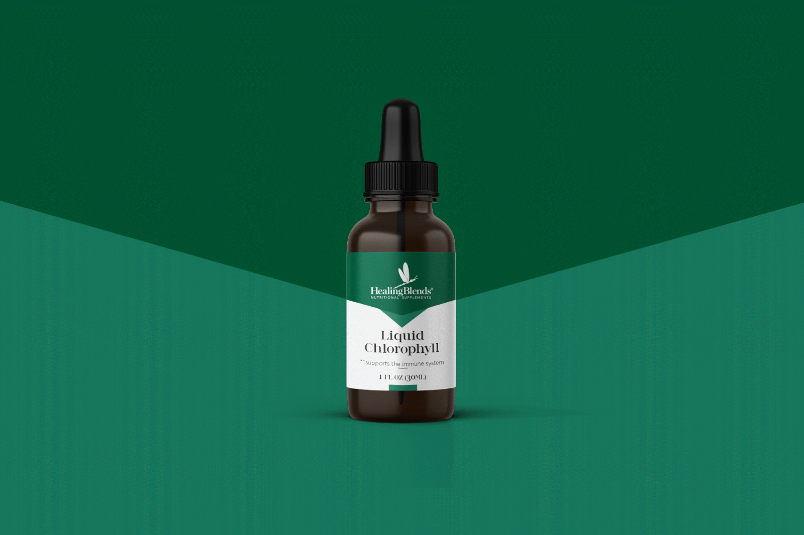 Healing Blends 營養補充劑保健品包裝設計”三角版式“