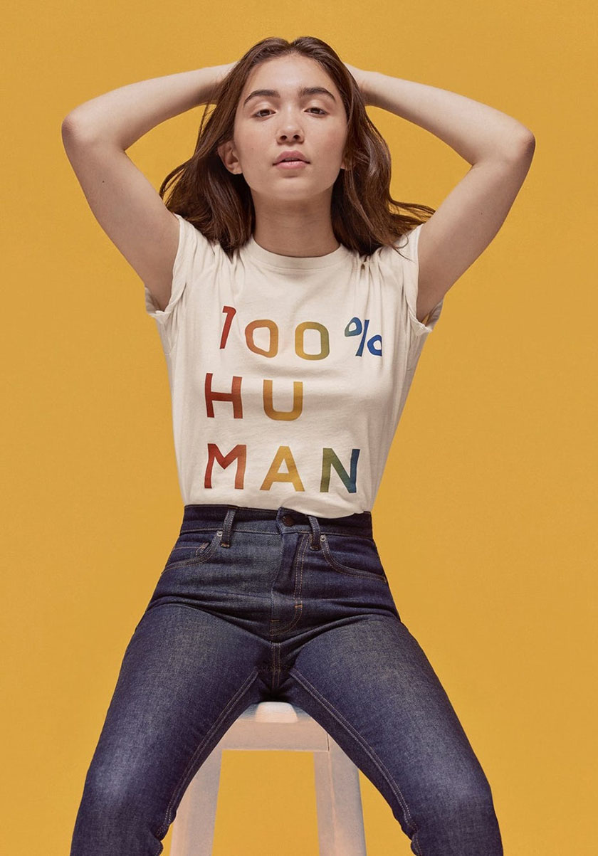 女演員羅恩布蘭查德在Everlane的Facebook上發布的照片