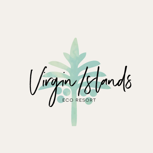 具有已確定名稱的酒店徽標logo設計-生態度假村的天然手工制作的標志