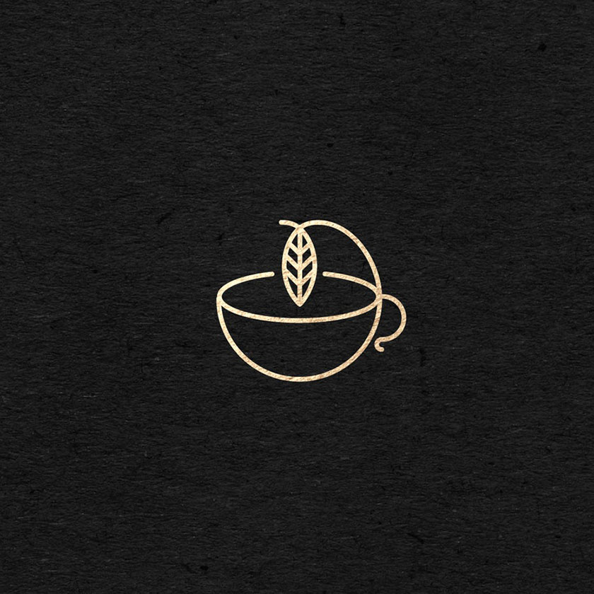 優雅的飲料標志logo設計-散裝茶葉公司設計的優雅logo