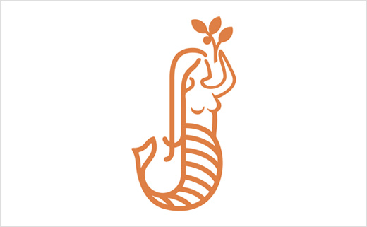 首款低泡植物混合飲料“柑橘雪碧“品牌logo設計”美人魚“篇