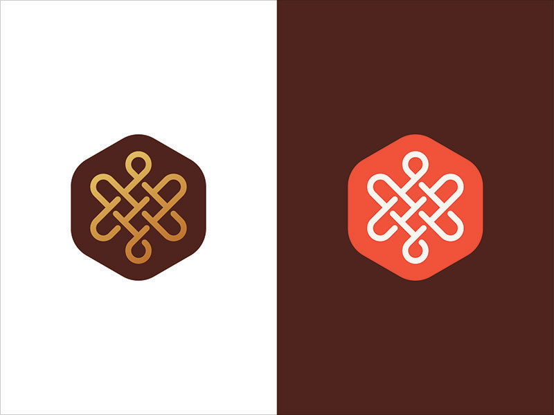 藝術線條logo設計靈感