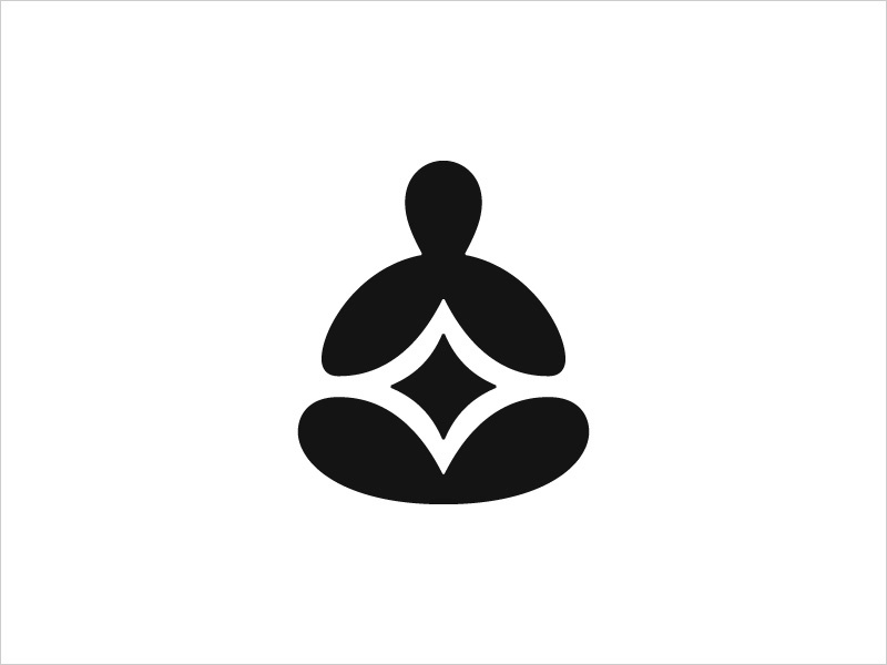 瑜伽創意logo設計