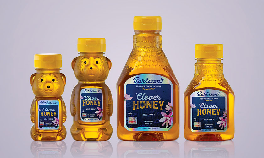 Burleson''''''''''''''''s Honey 蜂蜜 產品包裝設計