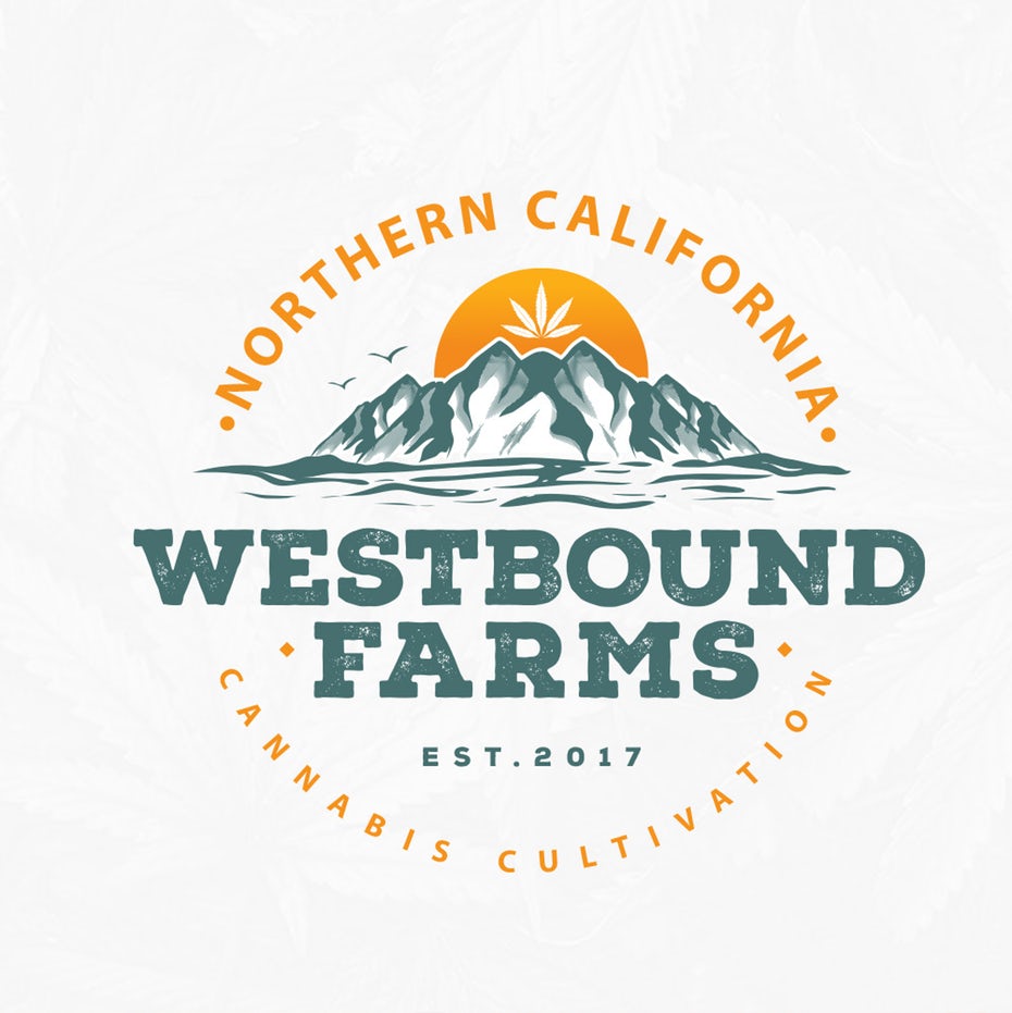 Westbound Farms 農(nóng)場(chǎng)農(nóng)業(yè)logo設(shè)計(jì)