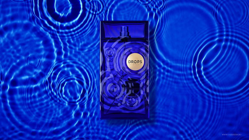 夢(mèng)幻的DROPS香水包裝設(shè)計(jì)和水波蕩漾的藍(lán)色香水瓶形設(shè)計(jì)