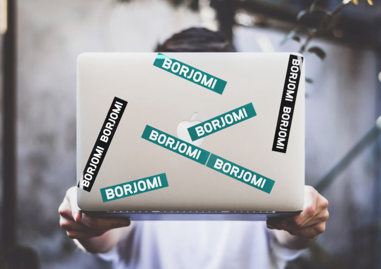 Borjomi礦泉水包裝設計瓶型設計，更加動感與豐滿